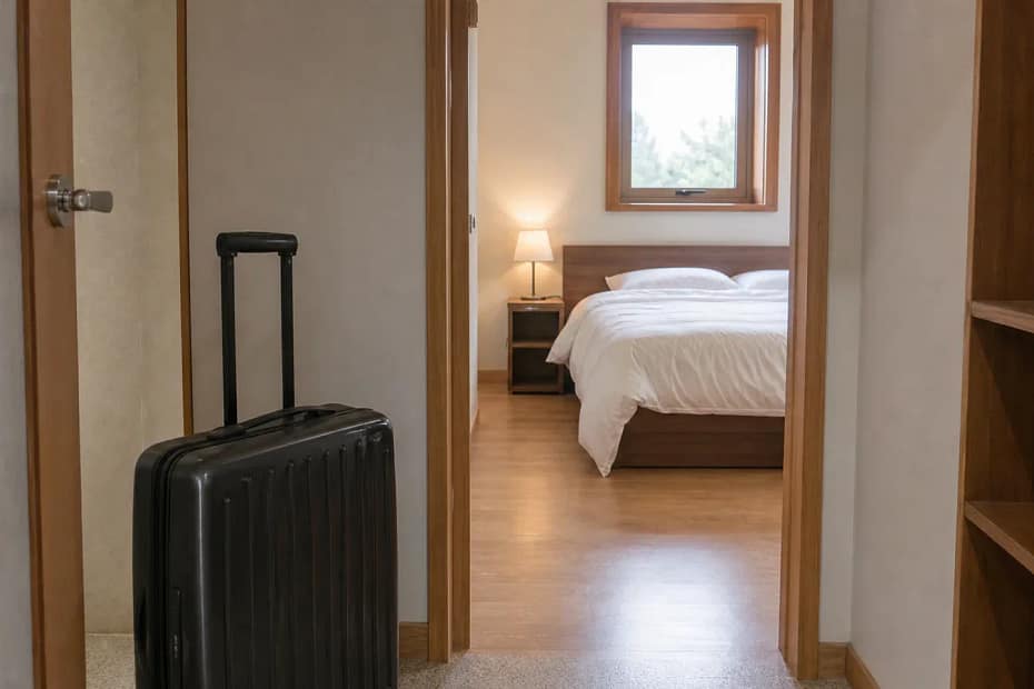제주 지역 lodging 방문 전 확인사항을 소개하는 사실적인 참고 이미지