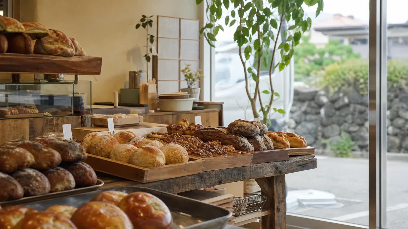 제주 지역 bakery 방문 전 확인사항을 소개하는 사실적인 참고 이미지