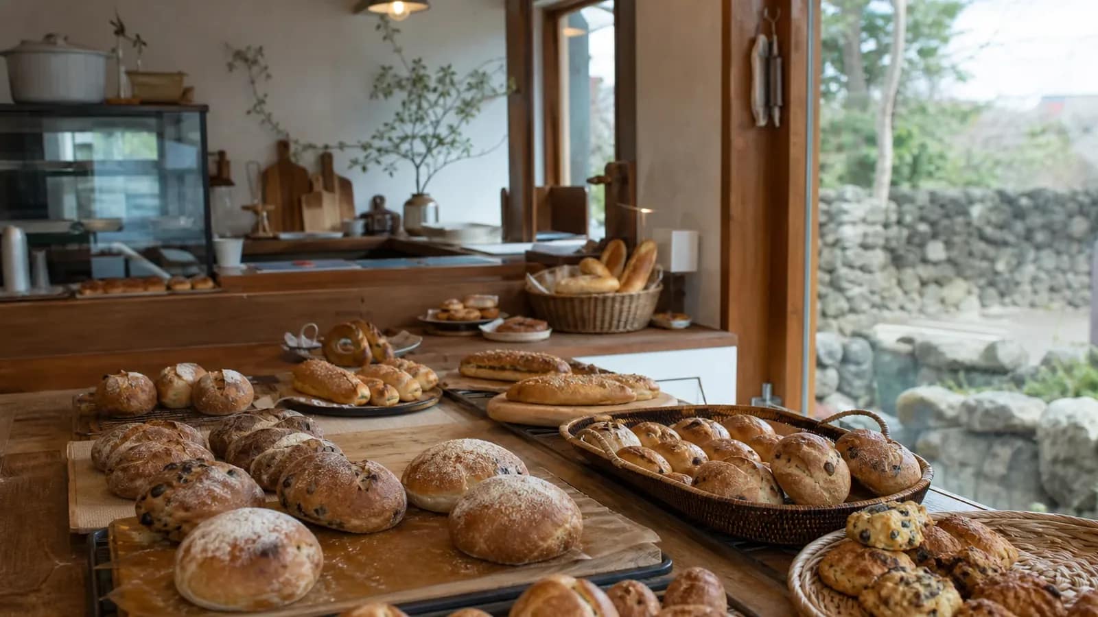 제주 지역 bakery 방문 전 확인사항을 소개하는 사실적인 참고 이미지